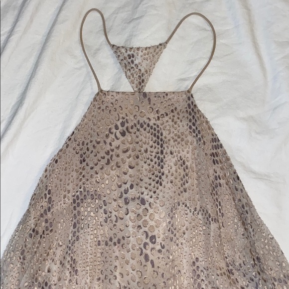 Silence + noise snake print velvet dress - Picture 3 of 3